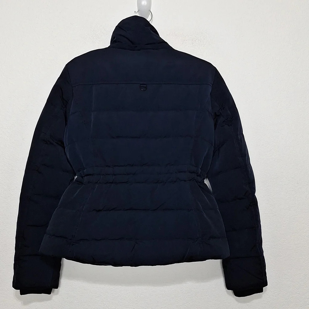 Zara Dark Blue Puffer Coat - Picture 10 of 13